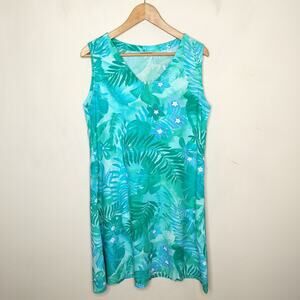 Peppermint Bay New York Floral Dress Sleeveless Tropical